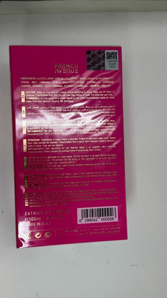 FRENCH AVENUE VULCAN BAI 3.4 EDP U