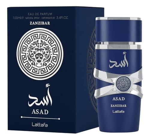Lattafa Asad Zanzibar Cologne by Lattafa 100 Ml EDP Spray for Men