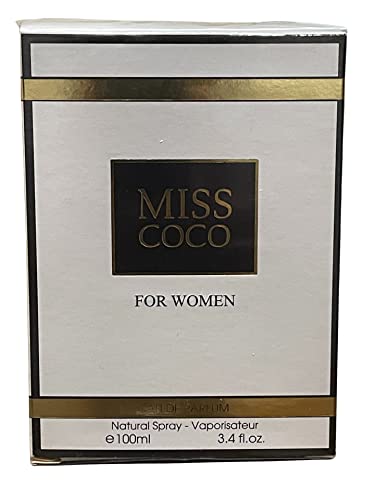 MISS COCO a Designer Inspired Eau De Parfum for Woman  by Fragrance Couture 3.4 Fl. Oz. (100ml E)