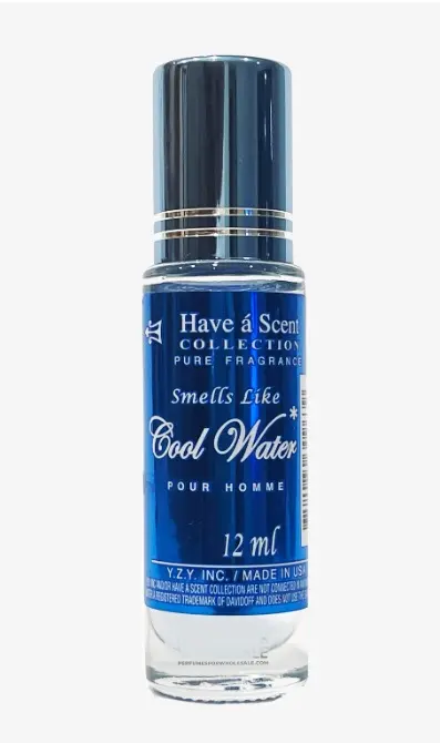Have a Scent Pure Fragrance Smells Like "Cool Water" Pour Homme Roll On Oil 12ml