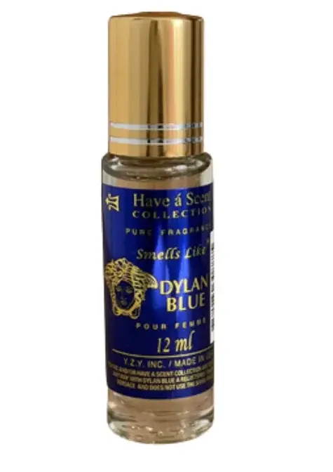 Have a Scent Pure Fragrance Smells Like "DYLAN BLUE VERSACE " Roll On Oil 12ml