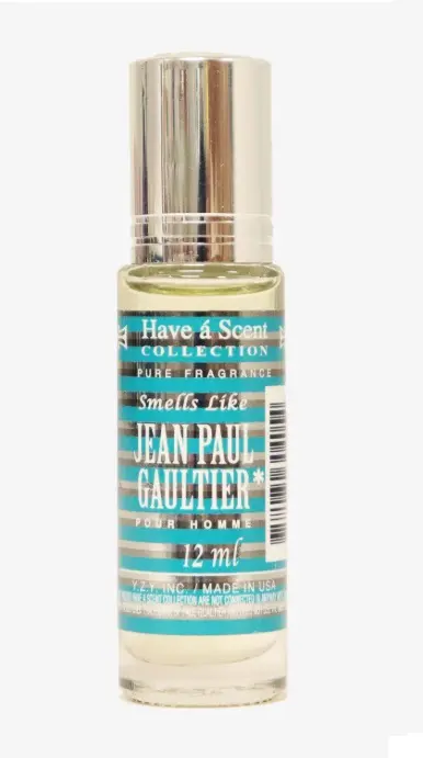 Have a Scent Pure Fragrance Smells Like "Jean Paul Gaultier" Pour Homme Roll On Oil 12ml
