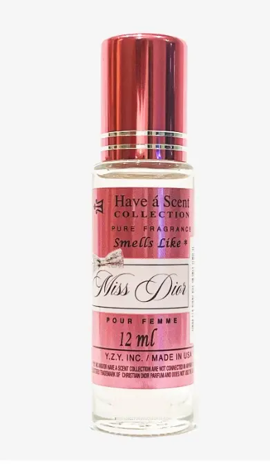Have a Scent Pure Fragrance Smells Like "MISS DIOR" Pour Femme Roll On Oil 12ml