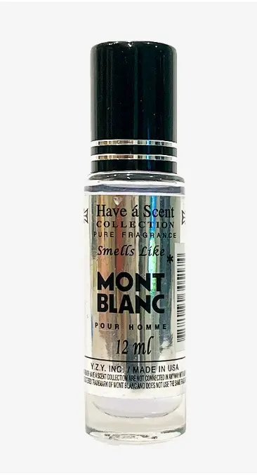 Have a Scent Pure Fragrance Smells Like "Montblanc" Pour Homme Roll On Oil 12ml