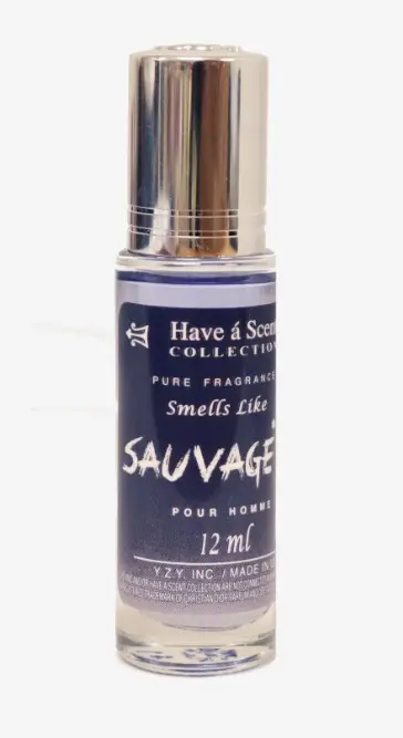 Have a Scent Pure Fragrance Smells Like "Sauvage" Pour Homme Roll On Oil 12ml