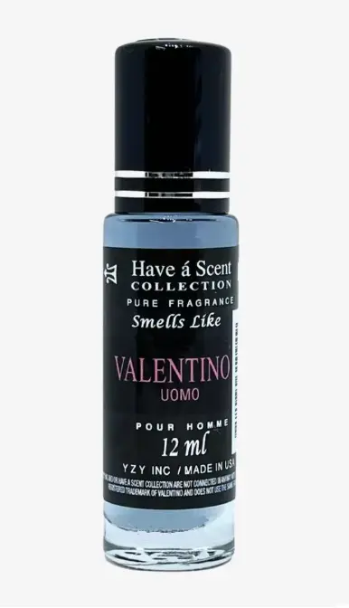 Have a Scent Pure Fragrance Smells Like "Valentino Uomo" Pour Homme Roll On Oil 12ml