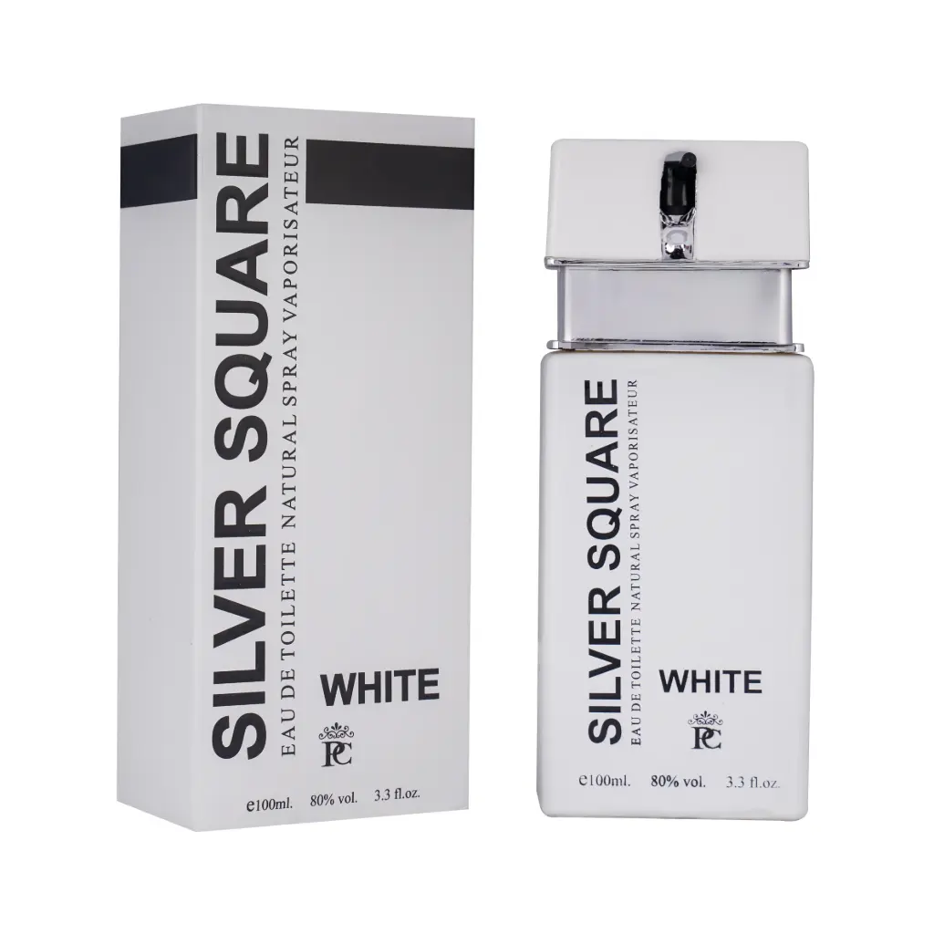 SILVER SQUARE WHITE