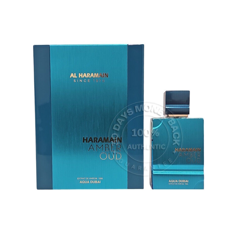 AL HARAMAIN AMBER OUD AQUA DUBAI UNISEX  2.5 OZ  EXTRAIT DE PARFUM
