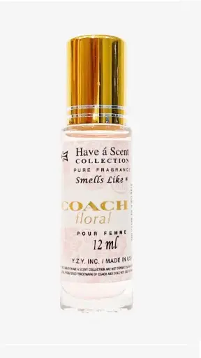 Have a Scent Pure Fragrance Smells Like "Coach Floral" Pour Femme Roll On Oil 12ml