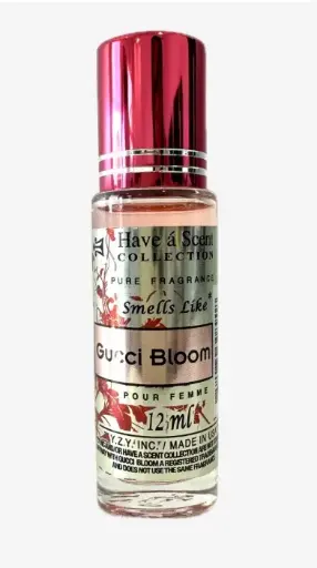 Have a Scent Pure Fragrance Smells Like "Gucci Bloom" Pour Femme Roll On Oil 12ml
