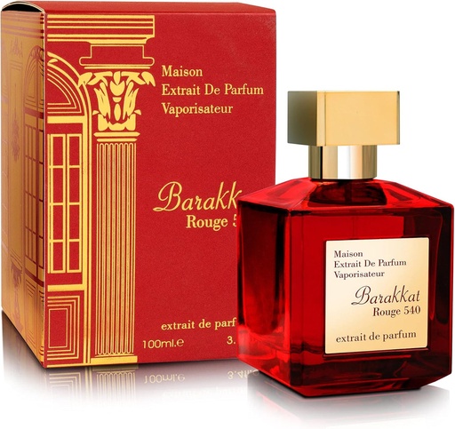 FRAGRANCE WORLD BARAKKAT ROUGE 540 EXTRAIT DE PARFUM UNISEX 100ML SPRAY