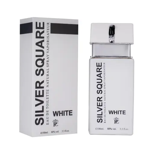 SILVER SQUARE WHITE