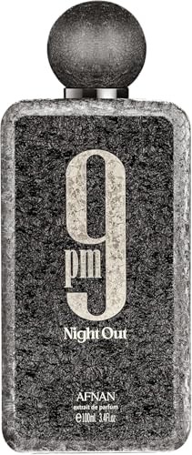 Afnan 9 PM Night Out Unisex Extrait De Parfum, 3.4 Fl. Oz