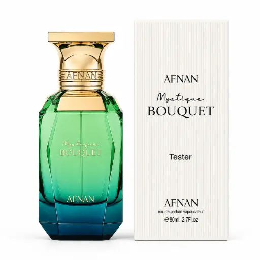 AFNAN TESTER MYSTIQUE BOUQUET 2.8 OZ EDP 